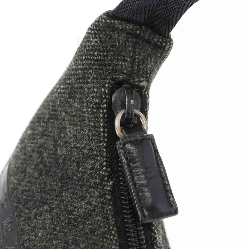 PRADA Sports Hand Bag Wool Gray Silver Auth 155944 - Picture 15 of 16